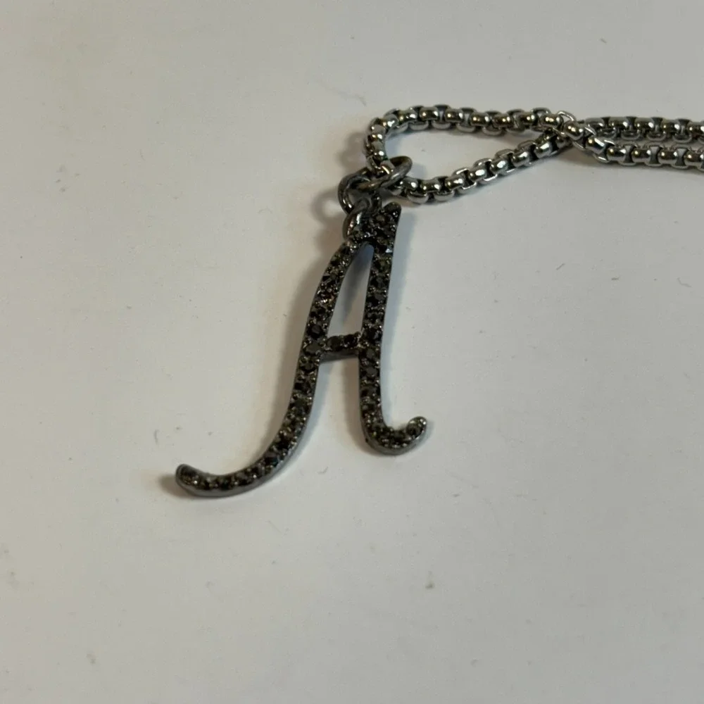 Necklace Alphabet‎ Initial A Personalized 2000s Retro 18 inch